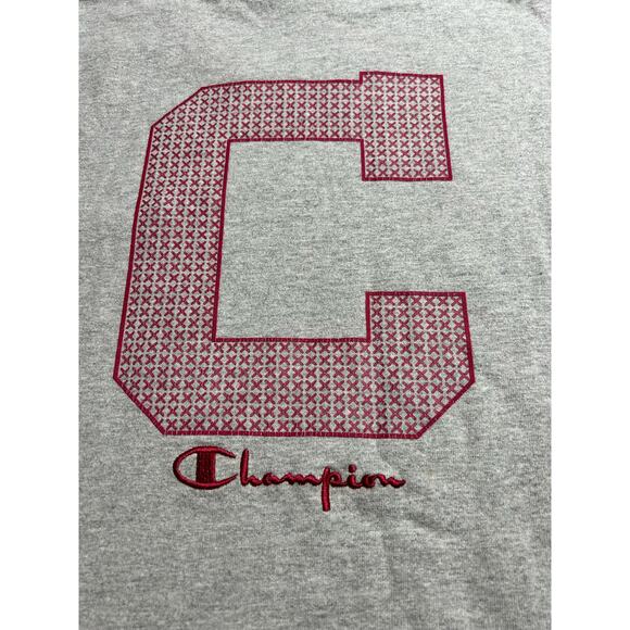 Men’s Medium Champion Gray and Maroon Embroidered Big C Graphic Tee T-Shirt - Picture 7 of 7